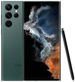 Samsung Galaxy S22 Ultra - 5G smartphone - double SIM - RAM 12 Go / Mémoire interne 512 Go - écran OEL - 6.8" - 3088 x 1440 pixels (120 Hz) - 4x caméras arrière 108 MP, 12 MP, 10 MP, 10 MP - front camera 40 MP - vert