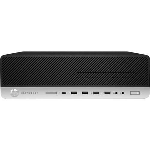 HP EliteDesk 800 G5 - SFF Core i5 9500 / jusqu'à 4.4 GHz - RAM 8 Go - SSD 512 Go - UHD Graphics 630 - Win 11 - moniteur : aucun - noir, argent - reconditionné - Grade A