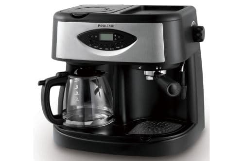 Machine à café expresso et cafetière Proline CBE16 1850 W Noir et Argent