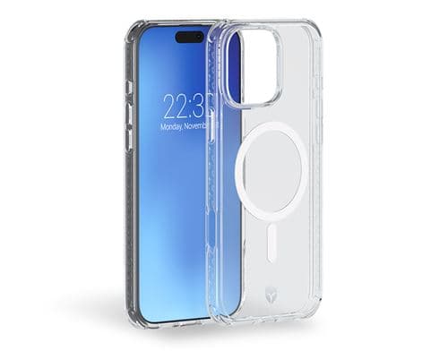 Coque Renforcée Forcecase compatible MagSafe pour iPhone 16 Pro Max Transparent