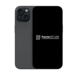 Apple iPhone 15 6,1" 5G Double SIM 128 Go Noir Reconditionné Grade A Factorefurb batterie neuve