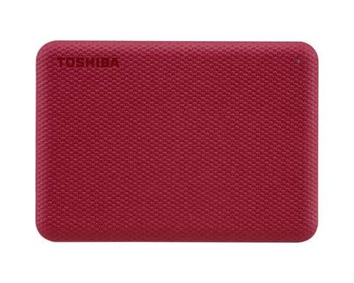 Toshiba Canvio Advance - Disque dur - 2 To - externe (portable) - 2.5" - USB 3.2 Gen 1 - rouge