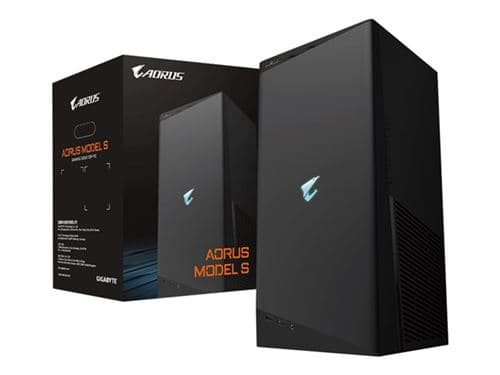 AORUS MODEL S - SFF Core i9 11900K / jusqu'à 5.3 GHz - RAM 32 Go - SSD 2 To - NVMe, SSD 1 To - GF RTX 3080 - Gigabit Ethernet, 2.5 Gigabit Ethernet - Aucun SE fourni - moniteur : aucun