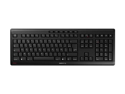 CHERRY STREAM CLAVIER SANS FIL - Clavier - sans fil - 2.4 GHz - Français - commutateur : CHERRY SX - noir