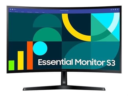 Samsung S27D366GAU - S36GD Series - écran LED - incurvé - 27" - 1920 x 1080 Full HD (1080p) @ 100 Hz - VA - 250 cd/m² - 3000:1 - 4 ms - HDMI, VGA - noir