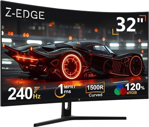 Ecran Pc Gamer UG32P Incurvé 32'' 240 Hz, 1ms, FreeSync, 1080P, 1500R VA, 2*HDMI & 2*DP