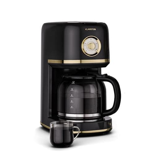 Cafetière filtre rétro - Klarstein Victoria - 1,5 L - 12 tasses - Maintien au chaud 30 min - Système anti-gouttes