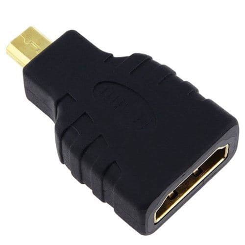 INECK® Adaptateur HDMI (HDMI femelle vers micro HDMI Type D mâle, compatible pour smartphones, par exemple EVO 4G)