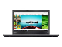 Lenovo ThinkPad T470 20HD - Intel Core i5 - 7200U / jusqu'à 3.1 GHz - Win 10 Pro 64 bits - HD Graphics 620 - 8 Go RAM - 256 Go SSD TCG Opal Encryption 2, NVMe - 14" IPS 1920 x 1080 (Full HD) - Gigabit Ethernet - Wi-Fi 5 - 4G LTE - noir - clavier : Danois