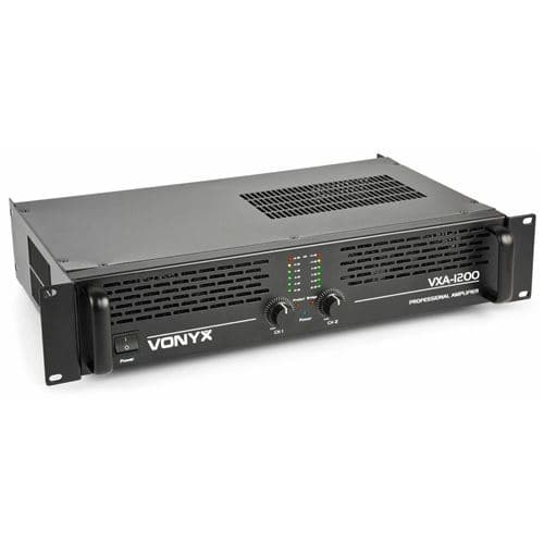 Vonyx VXA-1200 Amplificateur Professionnel, 2x 600 Watts, Connexion en Pont