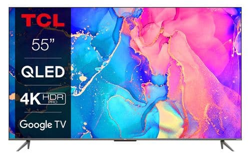 TV TCL 55C635 55'' QLED 4K UHD Smart TV Aluminium brossé