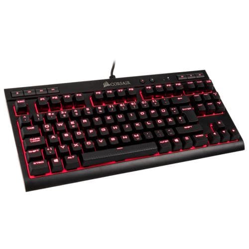 CORSAIR Gaming K63 Compact Mechanical - Clavier - rétro-éclairé - USB - Allemand - commutateur : CHERRY MX Red