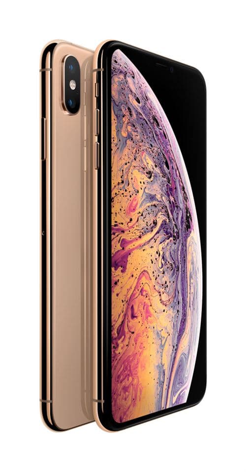 Apple iPhone XS Max - 4G smartphone - double SIM / Mémoire interne 512 Go - écran OEL - 6.5" - 2688 x 1242 pixels (120 Hz) - 2x caméras arrière 12 MP, 12 MP - 2x front cameras 7 MP - or