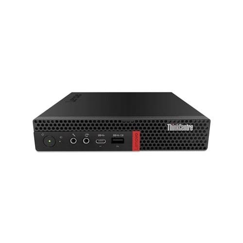 Lenovo ThinkCentre M720q 10T7 - Minuscule Core i3 8100T - RAM 4 Go - HDD 500 Go - UHD Graphics 630 - Gigabit Ethernet - Win 10 Pro 64 bits - moniteur : aucun - clavier : Français - noir