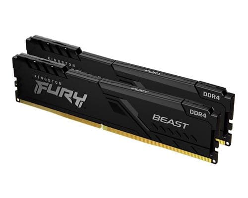 Kingston FURY Beast - DDR4 - kit - 64 Go: 2 x 32 Go - DIMM 288 broches - 3600 MHz / PC4-28800 - CL18 - 1.35 V - mémoire sans tampon - non ECC - noir