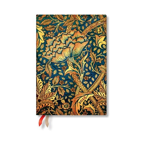 Agenda civil flexi midi horizontal Paperblanks 2026 Morris Danse du Vent