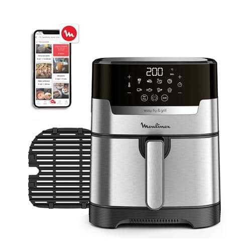 Friteuse sans huile Moulinex Easy Fry & Grill Digital 1400 W Argent et Noir