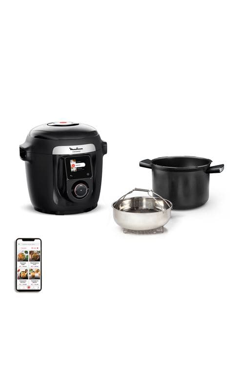 Mijoteur Moulinex Multicuiseur intelligent haute pression Cookeo CE952810 1600 W Noir