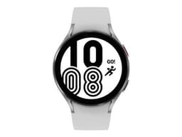 Samsung Galaxy Watch4 - 44 mm - argent - montre intelligente avec bande sport - blanc - affichage 1.36" - 16 Go - NFC, Wi-Fi, Bluetooth - 30.3 g