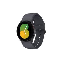 Montre connectée Samsung Galaxy Watch5 Boîtier Aluminium 40 mm Noir et Gris avec Bracelet Silicone Noir VERSION IMPORT