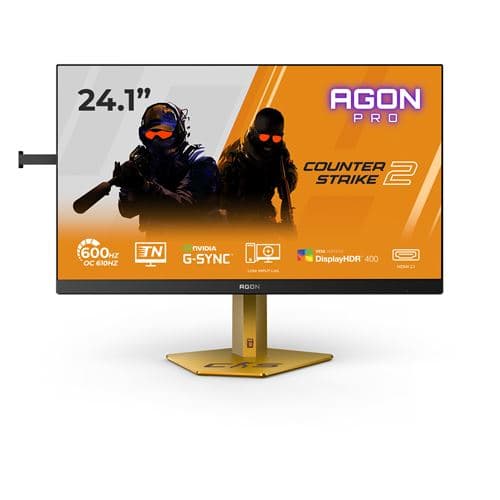 Ecran PC gaming Aoc CS24A 24,1" 610 Hz Full HD Noir et Orange