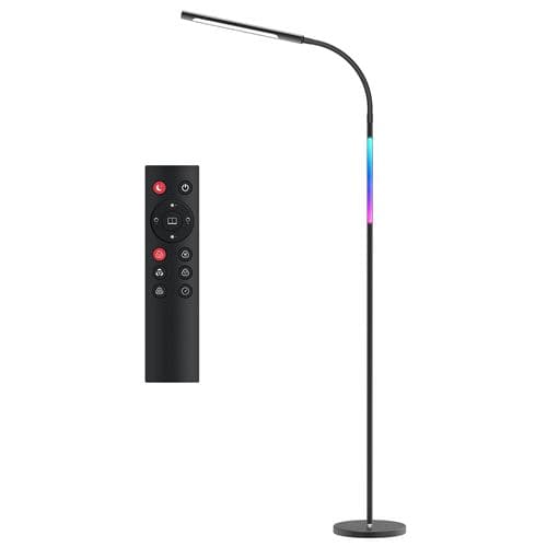 tomons RGB Lampadaire LED, luminosité et température de couleur réglables, 130cm