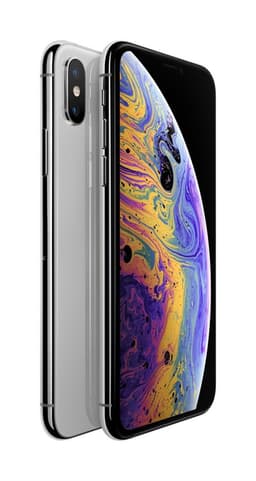 Apple iPhone XS - 4G smartphone - double SIM / Mémoire interne 512 Go - écran OEL - 5.8" - 2436 x 1125 pixels (120 Hz) - 2x caméras arrière 12 MP, 12 MP - 2x front cameras 7 MP - argent