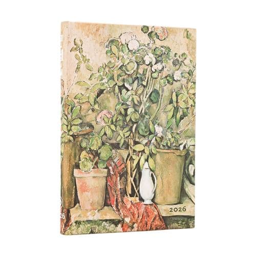 Agenda civil mini vertical Paperblanks 2026 Pots en Terre Cuite et Fleurs de Cézanne