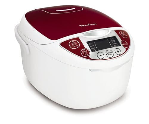 Moulinex MK705111 - Multicuiseur - 5 litres - 750 Watt - blanc/rouge