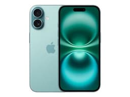 Apple iPhone 16 - 5G smartphone - double SIM / Mémoire interne 128 Go - écran OEL - 6.1" - 2556 x 1179 pixels - 2x caméras arrière 48 MP, 12 MP - front camera 12 MP - démo - teal