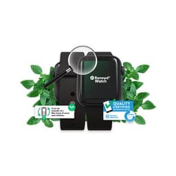 Apple Watch Series 8, 45 mm boîtier acier bleu noir avec Bracelet bleu noir Reconditionné par Renewd