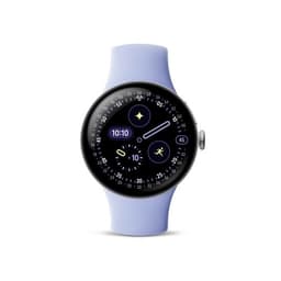 Montre connectée Google Pixel Watch 4 41 mm 4G Argent Poli avec bracelet sport fluoroélastomère Iris