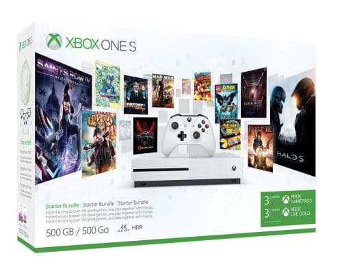 Pack Console Microsoft Xbox One S 500 Go + Game Pass 3 Mois + Live Gold 3 Mois