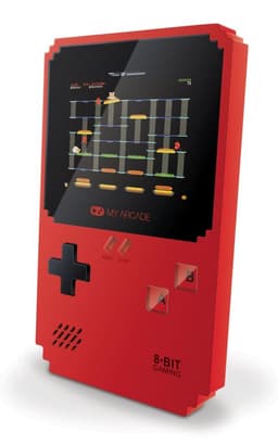 Console Portable Rétro My Arcade Pixel Classic Rouge avec 308 jeux