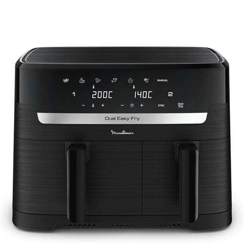 Friteuse sans huile Moulinex Air Fryer Easy Fry Dual 2 tiroirs EZ901N20