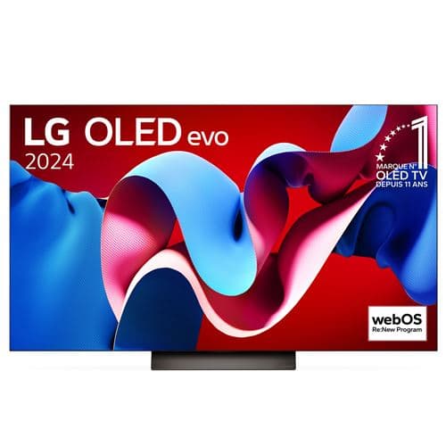 TV OLED Evo LG OLED55C46 139 cm 4K UHD 2024 Brun et Noir
