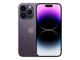 Apple iPhone 14 Pro - 5G smartphone - double SIM / Mémoire interne 128 Go - écran OEL - 6.1" - 2556 x 1179 pixels (120 Hz) - 3 x caméras arrière 48 MP, 12 MP, 12 MP - front camera 12 MP - violet profond