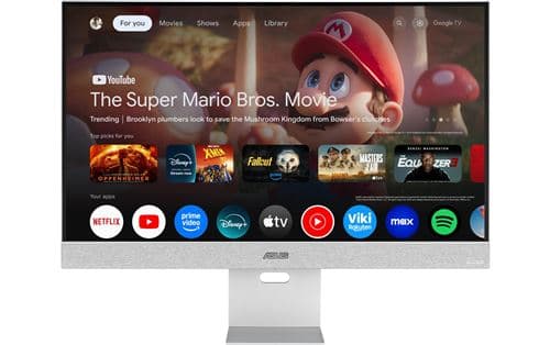 ASUS ZenScreen Smart MS32UC - Écran LED - 32" (31.5" visualisable) - 3840 x 2160 4K @ 60 Hz - IPS - 400 cd/m² - 1000:1 - DisplayHDR 400 - 5 ms - HDMI, DisplayPort, USB-C - haut-parleurs - argent