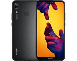 Huawei P20 Lite - 4G smartphone - RAM 4 Go / Mémoire interne 64 Go - microSD slot - Écran LCD - 5.84" - 2280 x 1080 pixels - 2x caméras arrière 16 MP, 2 MP - front camera 16 MP - TIM - noir