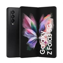 Samsung Galaxy Z Fold3 5G - 5G smartphone - double SIM - RAM 12 Go / Mémoire interne 256 Go - écran OEL - 7.6" - 7.6" - 2208 x 1768 pixels 2208 x 1768 pixels (120 Hz) - 3 x caméras arrière 12 MP, 12 MP, 12 MP - 2x front cameras 10 MP, 4 MP - noir fant