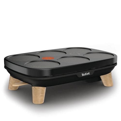Tefal Gourmet PY900812 - Crêpière - 1.1 kWatt - noir/bois