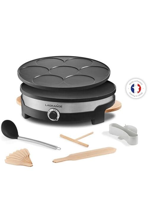Crêpière Lagrange Tradi'® Duo 1500 W Noir