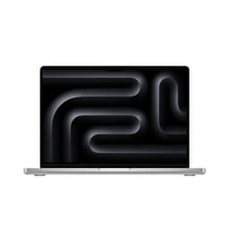 Apple MacBook Pro 14" 512 Go SSD 8 Go RAM Puce M3 CPU 8 cœurs GPU 10 cœurs Argent