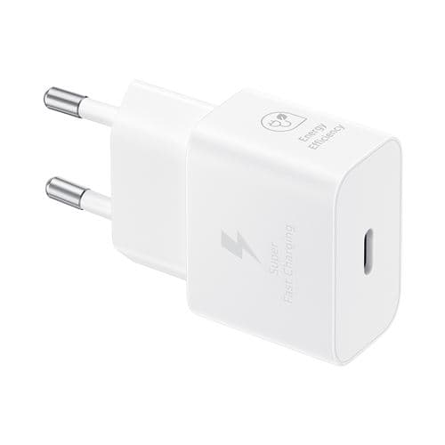 Chargeur secteur rapide Samsung EP-T2510 pour Smartphone et Tablette 25 W Blanc