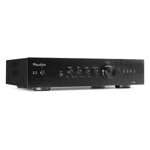 Audizio AD200B Amplificateur Hi-Fi Bluetooth 2.1 - Noir, 400 Watts, 2 sorties enceintes, 1 sortie Sub, lecteur MP3