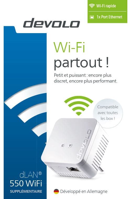 Adaptateur CPL Devolo dLAN WiFi 550