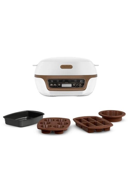 Machine à gâteaux Tefal Cake Factory Plus 1100 W Blanc et Marron