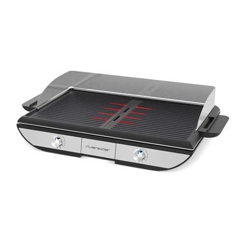 Combiné Plancha-Gril Riviera et Bar QPL700 2300 W Noir et Argent