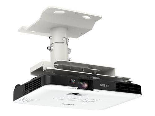 Epson EB-1780W - Projecteur LCD - portable - 3000 lumens (blanc) - 3000 lumens (couleur) - WXGA (1280 x 800) - 16:10 - 720p - 802.11n sans fil - noir, blanc