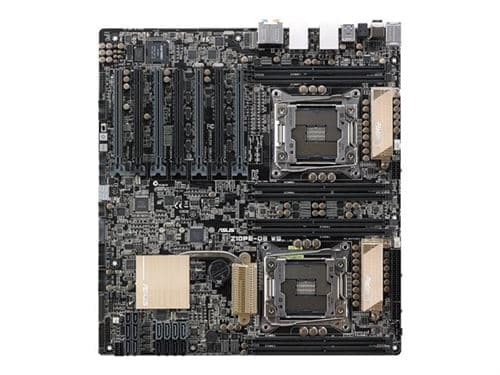 ASUS Z10PE-D8 WS - Carte-mère - SSI EEB - Socket LGA2011-v3 - 2 CPU pris en charge - C612 Chipset - USB 3.0 - 2 x Gigabit LAN - carte graphique embarquée - audio HD (8 canaux)